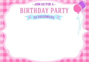 Party Invitation Template Girl Free Girls Birthday Invitation Printables Mama Walker