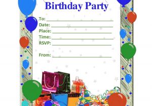 Party Invitation Template Google Docs Birthday Party Invitation Template Birthday Party