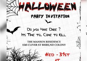 Party Invitation Template Halloween 35 Halloween Invitation Free Psd Vector Eps Ai