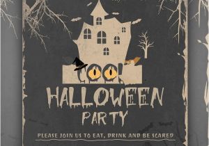 Party Invitation Template Halloween 35 Halloween Invitation Free Psd Vector Eps Ai