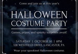 Party Invitation Template Halloween Cobweb Border Halloween Party Invitation Templates by Canva