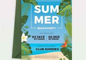 Party Invitation Template Indesign Free Summer Picnic Party Invitation Template Download 651