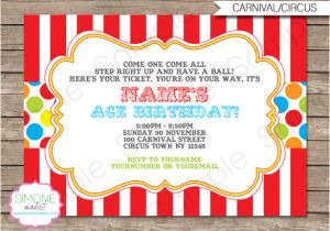 Party Invitation Template Jpg 27 Carnival Birthday Invitations Free Psd Vector Eps