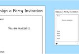 Party Invitation Template Ks1 Party Invitation Template Ks1