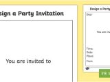 Party Invitation Template Ks1 Party Invitation Templates Party Invitation Templates