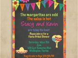 Party Invitation Template Mexican Mexican Fiesta Bridal Shower Invitation Chalkboard and