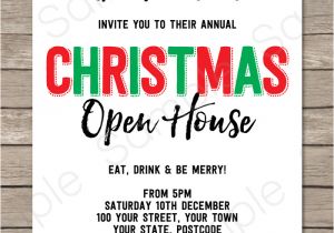 Party Invitation Template Open Office Printable Christmas Party Invitations Christmas Party