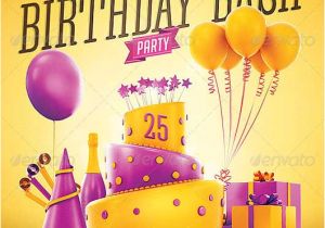 Party Invitation Template Psd Birthday Party Invitation Flyer Template Download Psd