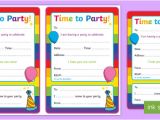 Party Invitation Template Twinkl Generic Party Invitations Generic Party Generic Party