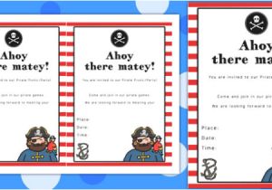 Party Invitation Template Twinkl Pirate themed Picnic and Party Invitation Invitation Pirate