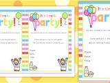 Party Invitation Template Twinkl Rainbow themed Picnic and Party Invitation Rainbow