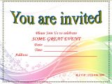 Party Invitation Template Word Blank Invitation Templates songwol Eeca96403f96