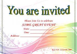 Party Invitation Template Word Blank Invitation Templates songwol Eeca96403f96