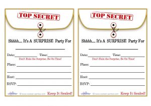 Party Invitation Template Worksheet Free Printable Surprise Birthday Party Invitations