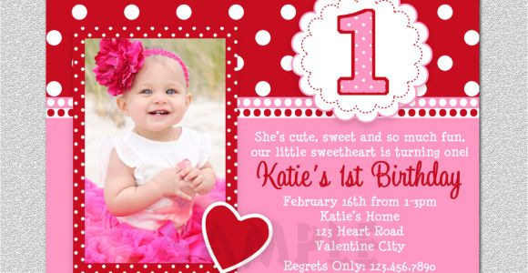 Party Invitation Template Year 1 Free Printable 1st Birthday Invitations Girl Free