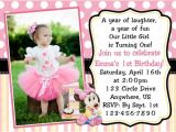 Party Invitation Template Year 1 Minnie Mouse Baby 1st First Birthday Invitation or Thank You
