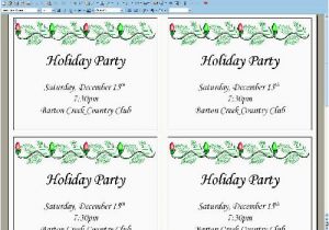 Party Invitation Templates 4 Per Page Wordperfect Office Tips Tricks Tips Tricks