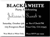 Party Invitation Templates Black and White Quotes Black and White Party Quotesgram