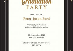 Party Invitation Templates Free Microsoft Free Simple Graduation Invitation Template In Microsoft