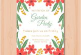 Party Invitation Templates Free Vector Download Beautiful Garden Party Invitation Template Vector Free