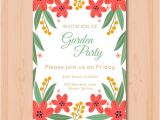 Party Invitation Templates Free Vector Download Beautiful Garden Party Invitation Template Vector Free