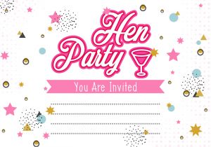 Party Invitation Templates Free Vector Download Hen Party Invitation Template Illustration Download Free