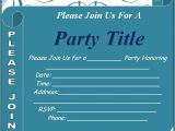 Party Invitation Templates Free Word Free Party Invitation Template Download Page