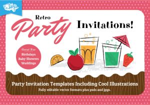 Party Invitation Templates Uk Free Retro Party Invitation Design Templates for Members