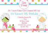 Party Invitation Templates with Photos Spa Birthday Party Invitations Party Invitations Templates