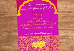 Party Invitation Wording Food India Indian Food Party Invitation