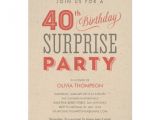 Party Invitation Wording Food Surprise 40th Birthday Invitations Wording Drevio