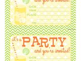 Party Invitations to Print for Free Bnute Productions Free Printable Citrus Splash Invitations