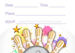Party Invite Template Bowling Free Printable Bowling Invitations