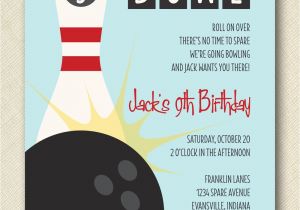 Party Invite Template Bowling Free Printable Bowling Party Invitation Templates