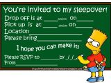 Party Invite Template Boy Invitations for Sleepover Party