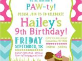 Party Pups Invitations Party Invitation Templates Dog Party Invitations