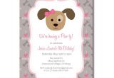 Party Pups Invitations Puppy Party Invitation with Editable Text Dog Party