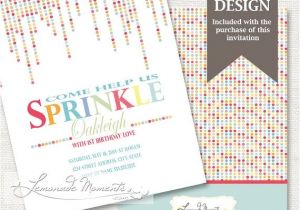 Party Sprinkles Invitations 71 Best Images About Sprinkle Birthday Party theme On