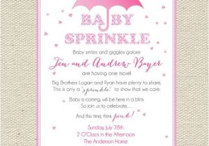 Party Sprinkles Invitations Baby Quot Sprinkles Quot Pink Baby Sprinkle Baby Shower