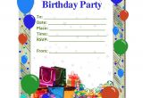 Party theme Invitation Templates Free Birthday Party Invitation Templates