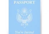 Passport Baby Shower Invitations Passport Baby Shower Boy Travel theme Party Invitations