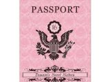 Passport Birthday Invitation Template Free Passport Birthday Invitation Pink Zazzle Com