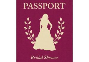 Passport Bridal Shower Invitations Bridal Shower Passport Custom Invitations Zazzle