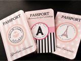 Passport Bridal Shower Invitations Pin Paris themed Passport Invitations for Birthday Party