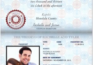 Passport Wedding Invitation Template 17 Passport Invitation Templates Free Sample Example