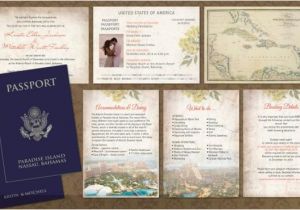 Passport Wedding Invitation Template Passport Wedding Invitation Booklets Real Passport