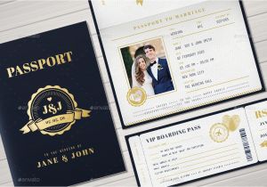 Passport Wedding Invitation Template Philippines Passport Wedding Invitation by Vector Vactory Graphicriver