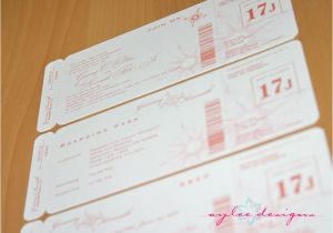 Passport Wedding Invitation Template Uk Boarding Pass Invite Tutorial with Basic Template Party
