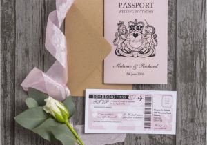 Passport Wedding Invitation Template Uk Details About Personalised Passport Destination Travel