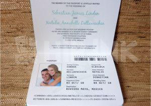 Passport Wedding Invitation Template Value 750 00 Opening Auction Bid is 35 00
